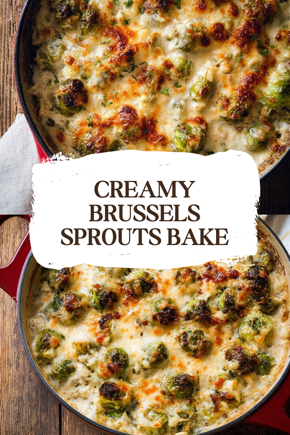 Creamy Brussels Sprouts Bake