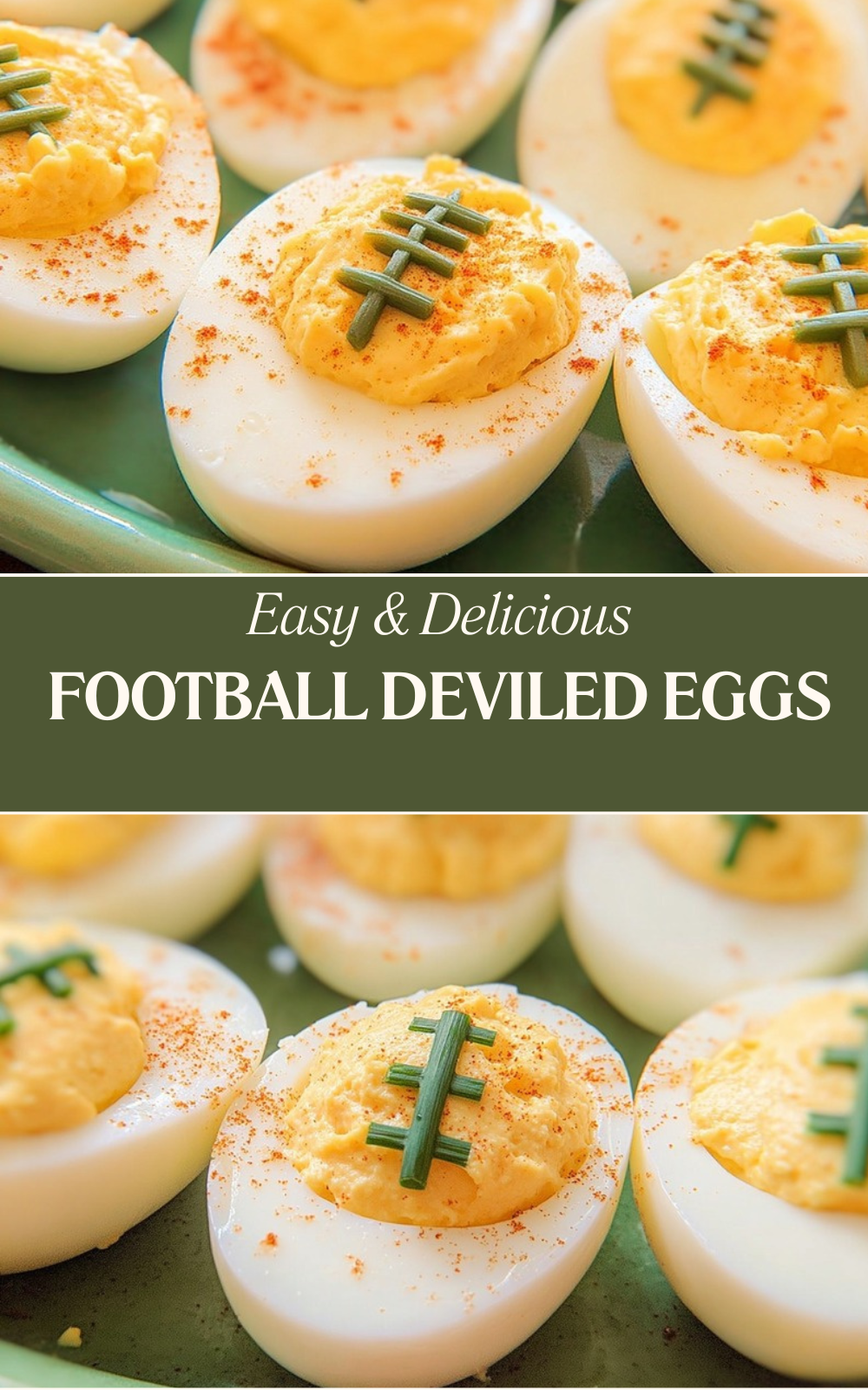Football Deviled Eggs