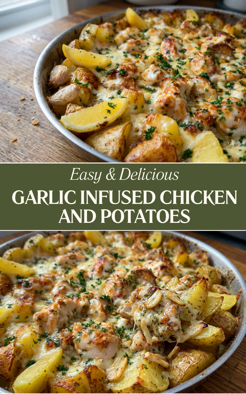 Garlic Infused Chicken And Potatoes