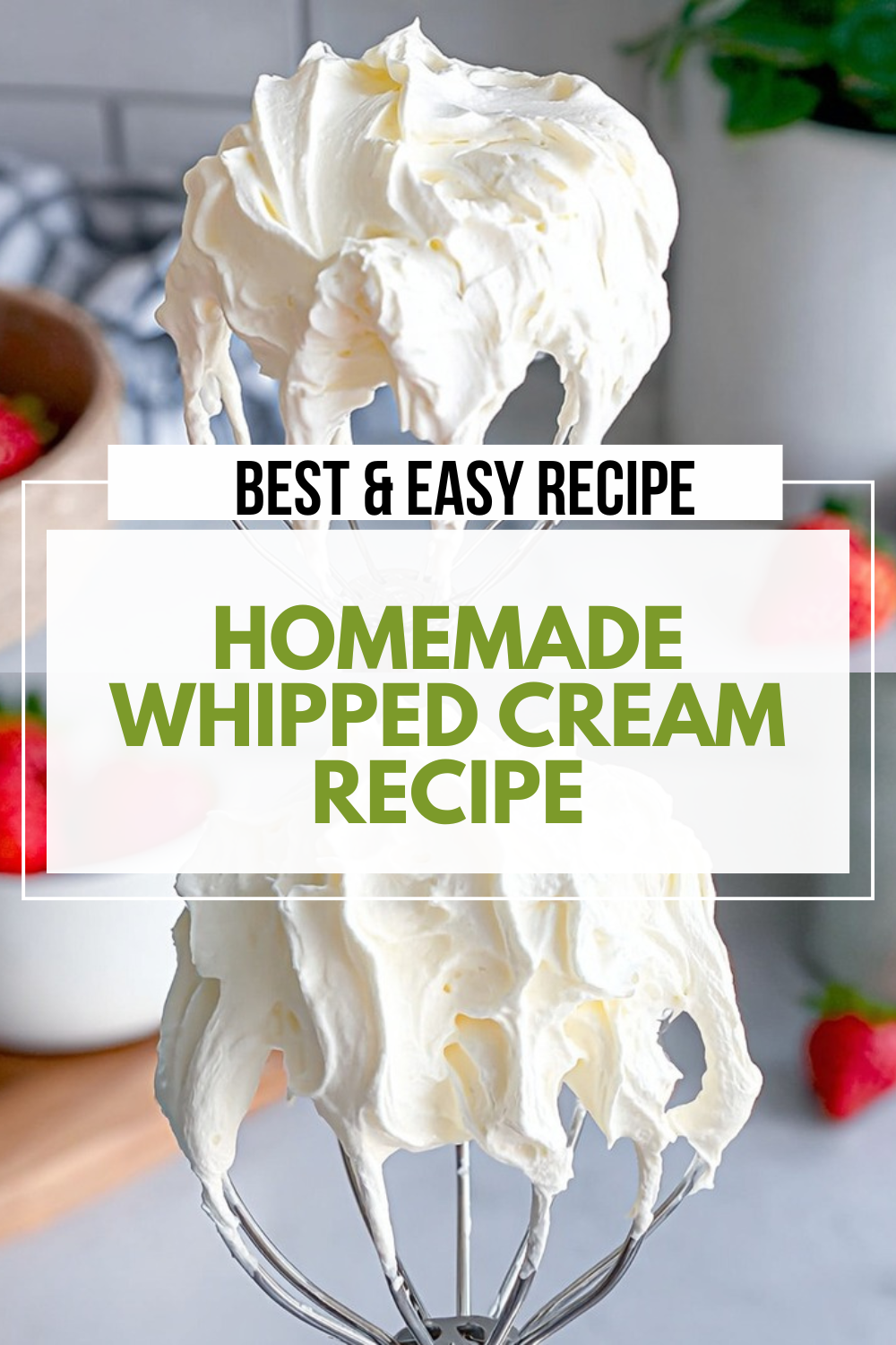 Homemade Whipped Cream Recipe
