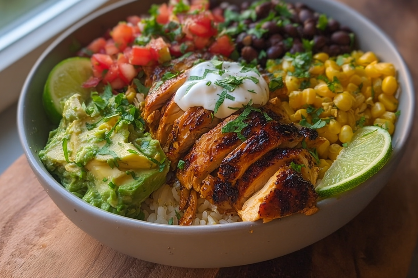 Honey Lime Chicken Burrito Bowl