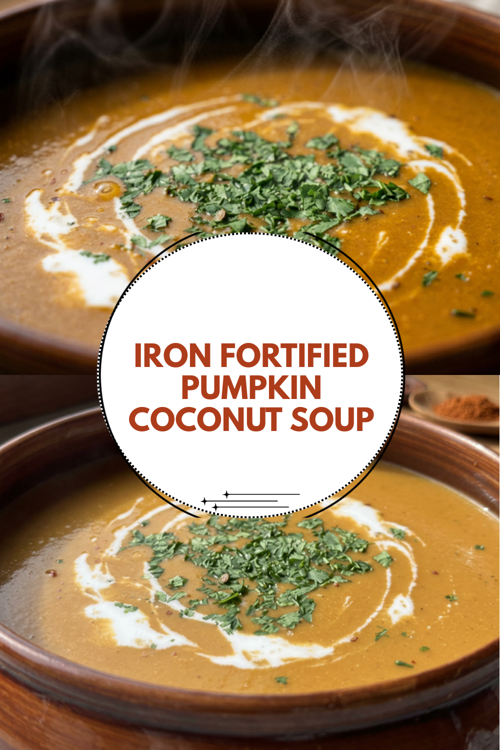 Iron Fortified Pumpkin Coconut Soup