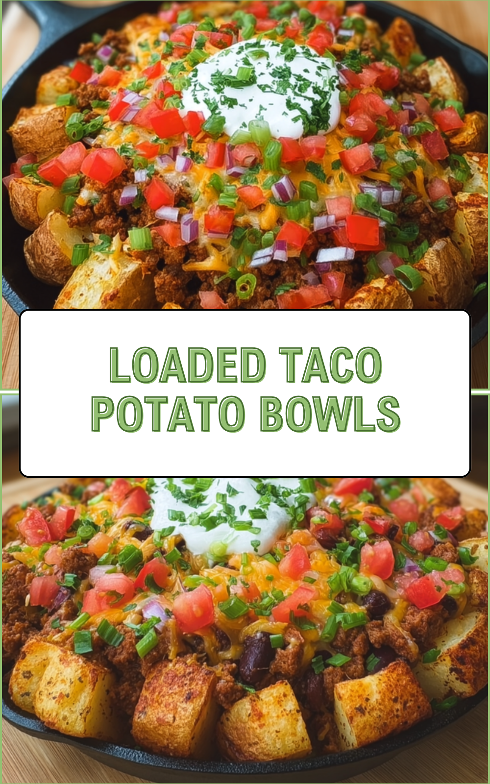 Loaded Taco Potato Bowls
