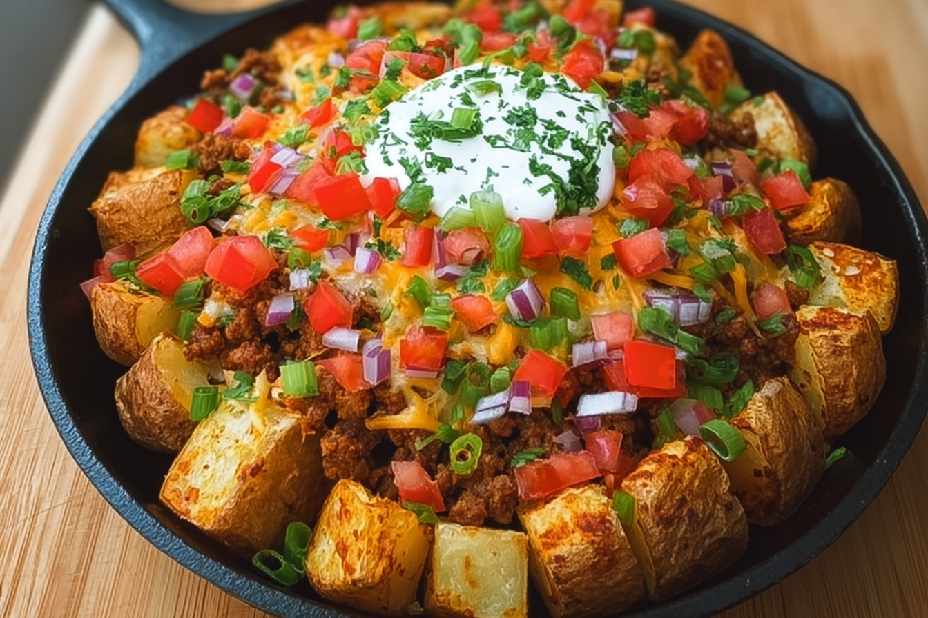 Loaded Taco Potato Bowls