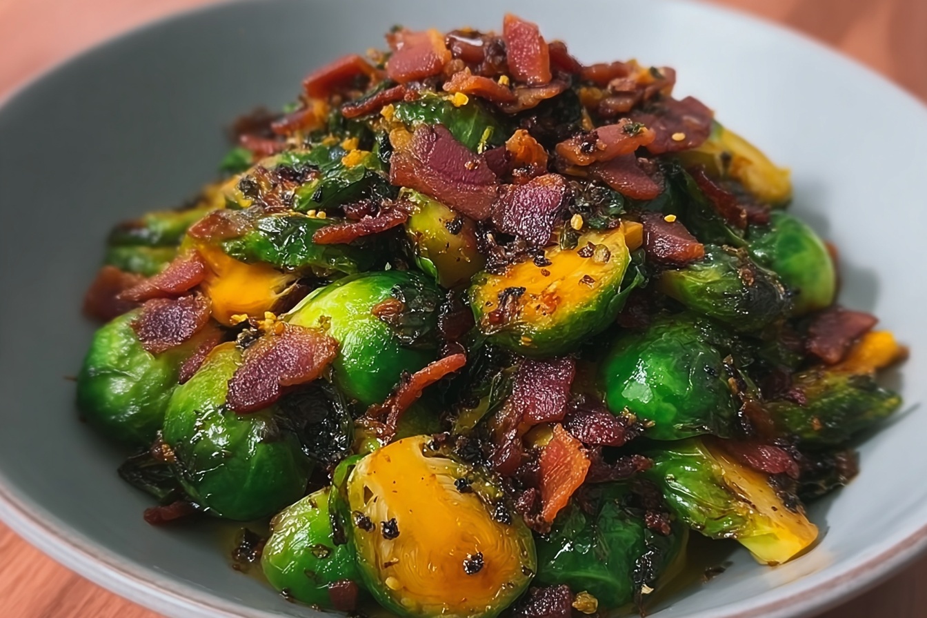 Maple Bacon Brussel Sprouts