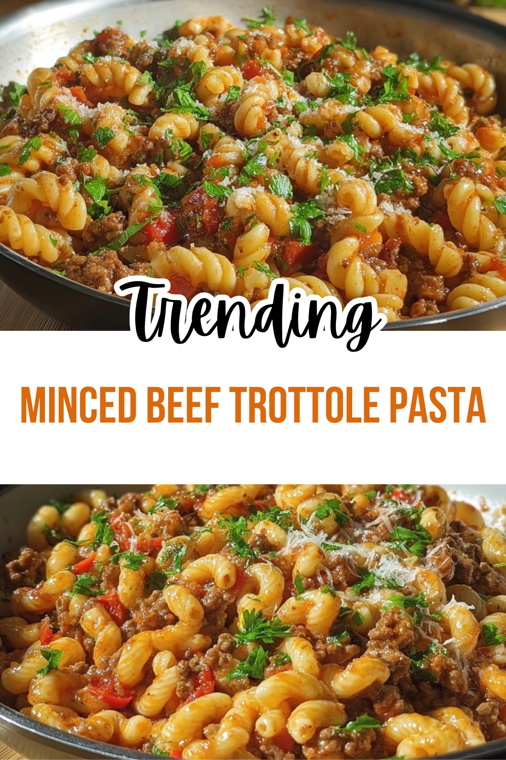 Minced Beef Trottole Pasta