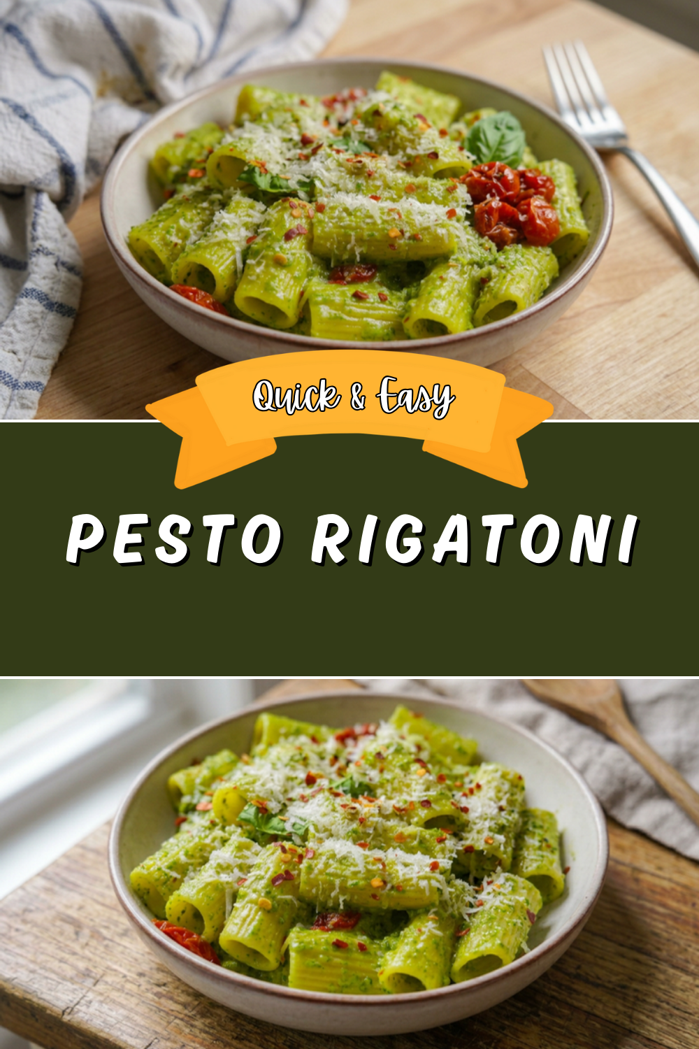 Pesto Rigatoni