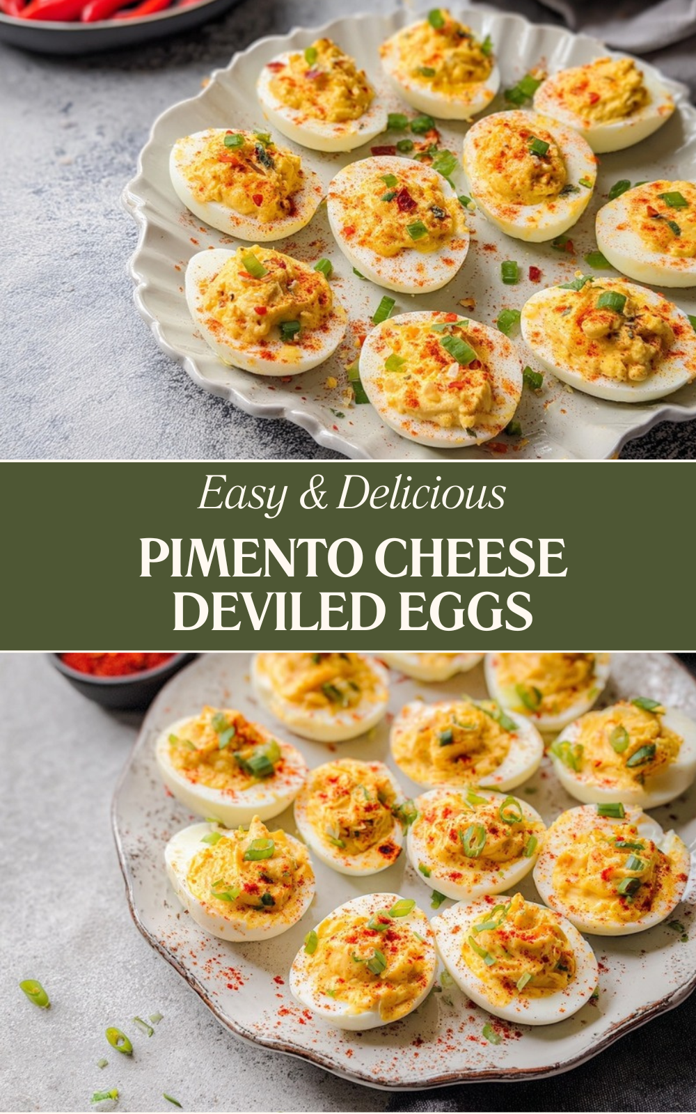 Pimento Cheese Deviled Eggs