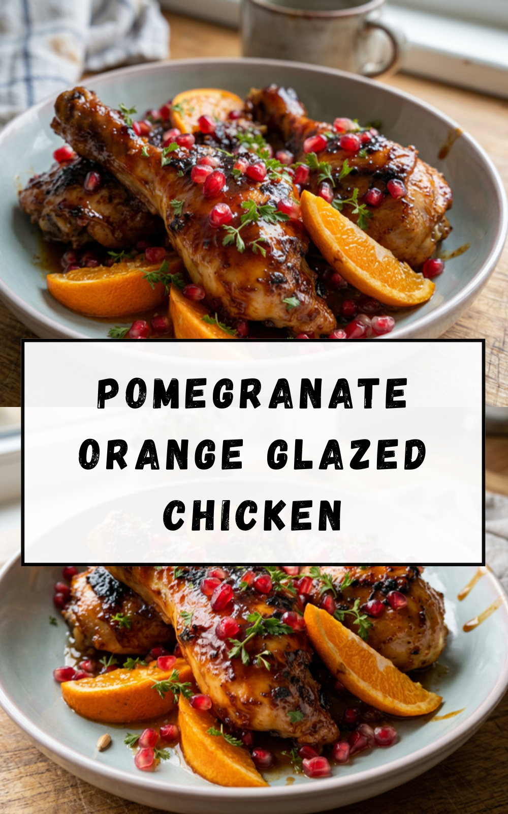 Pomegranate Orange Glazed Chicken