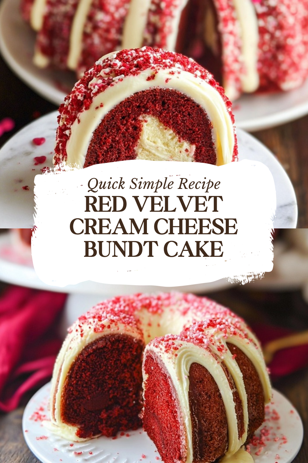 Red Velvet Cream Cheese Bundt Cake