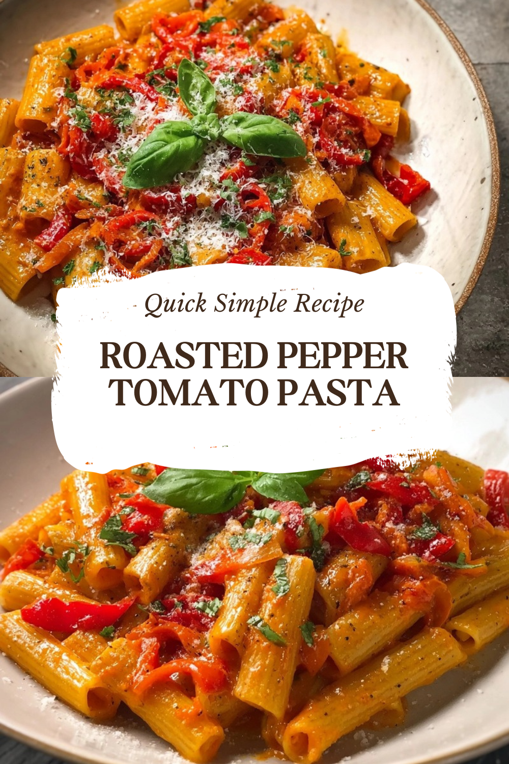 Roasted Pepper Tomato Pasta