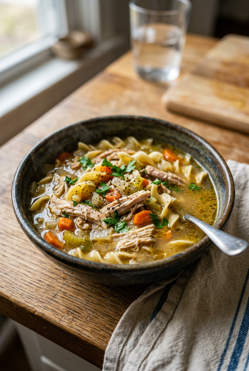 Rotisserie Chicken Noodle Soup