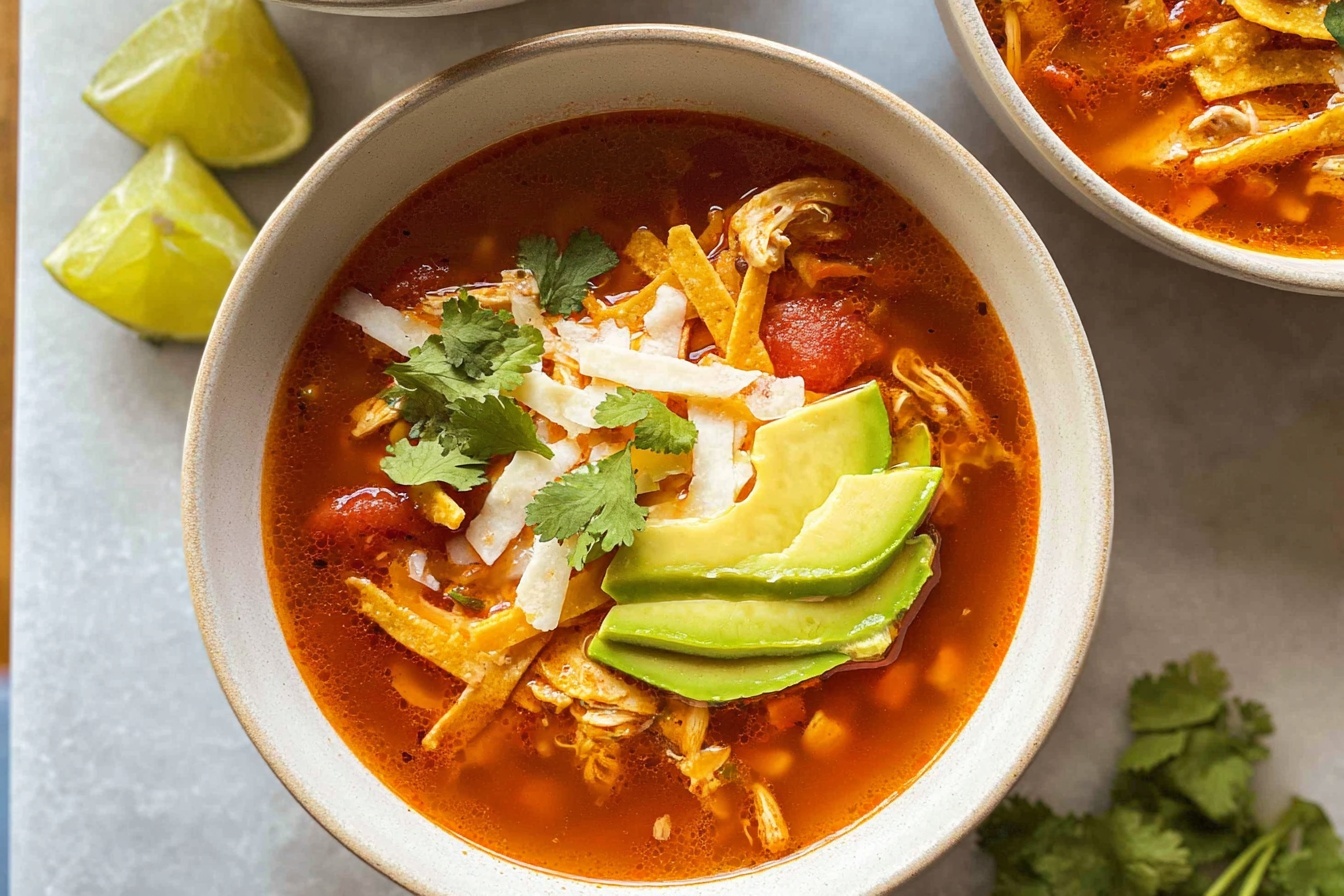Slow Cooker Chicken Tortilla Soup