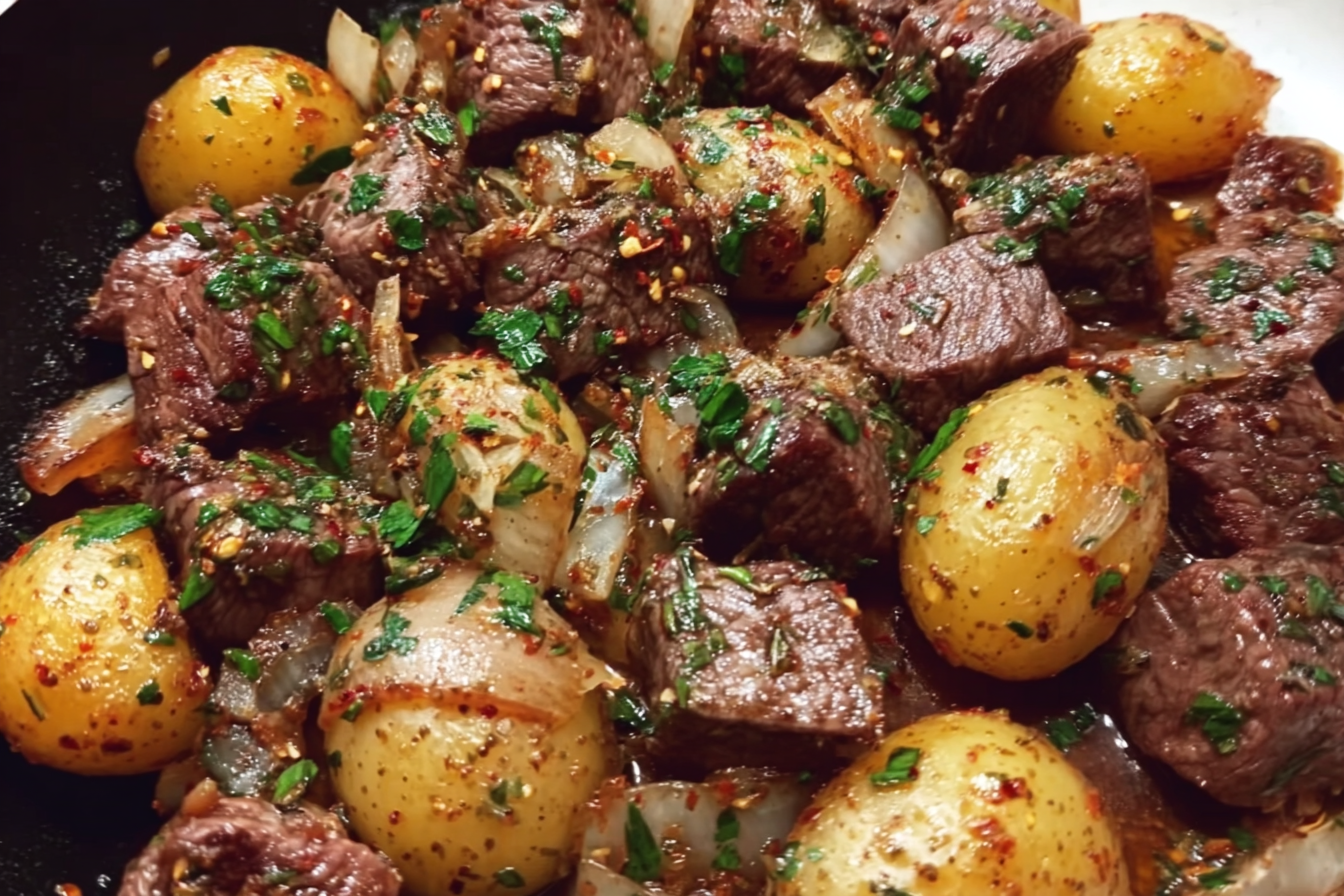 Steak Bites And Potatoes