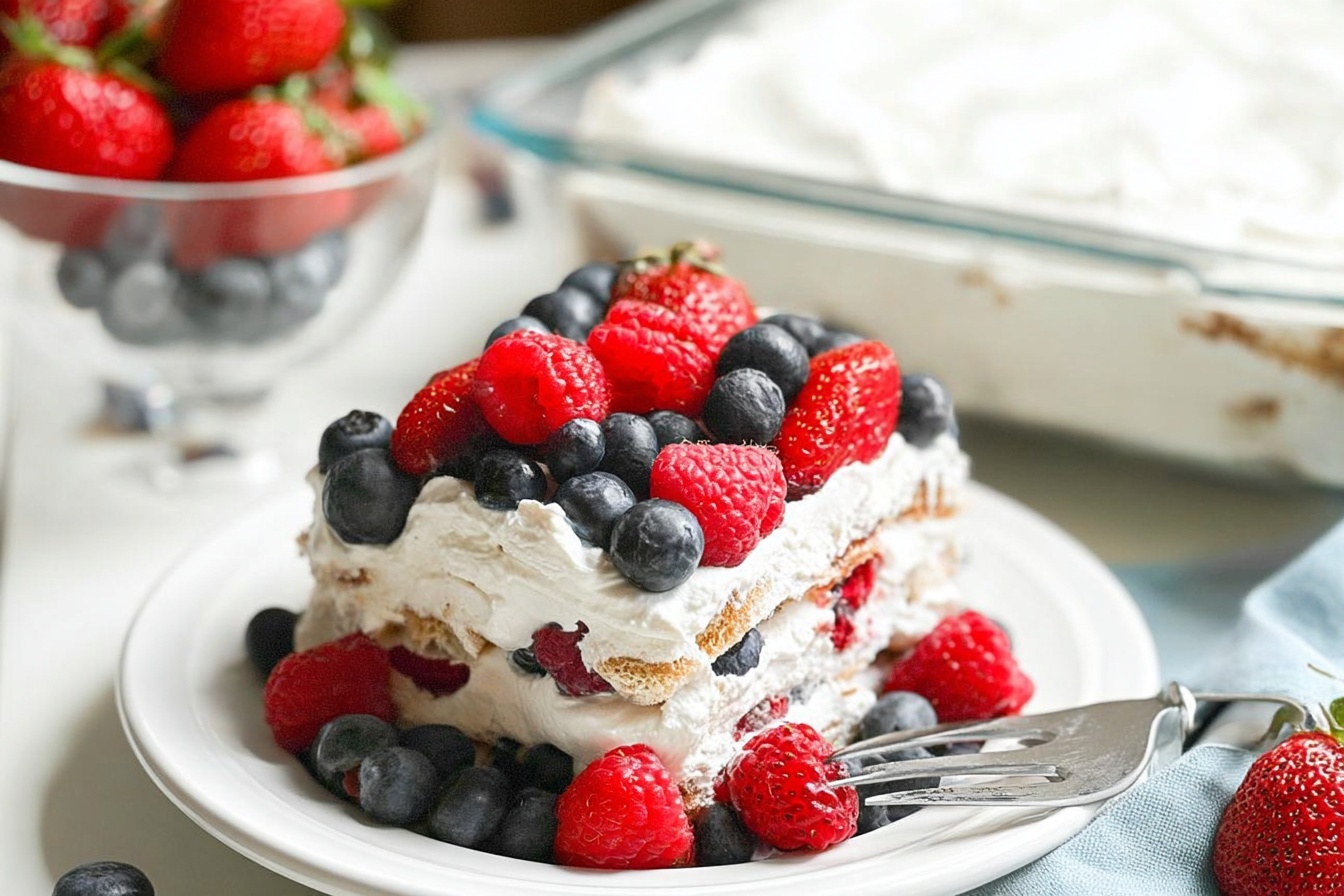 Summer Berry Icebox Cake
