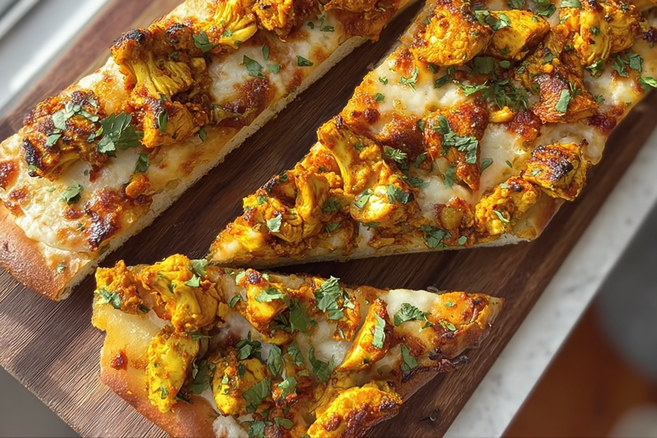Tandoori Chicken Garlic Bread
