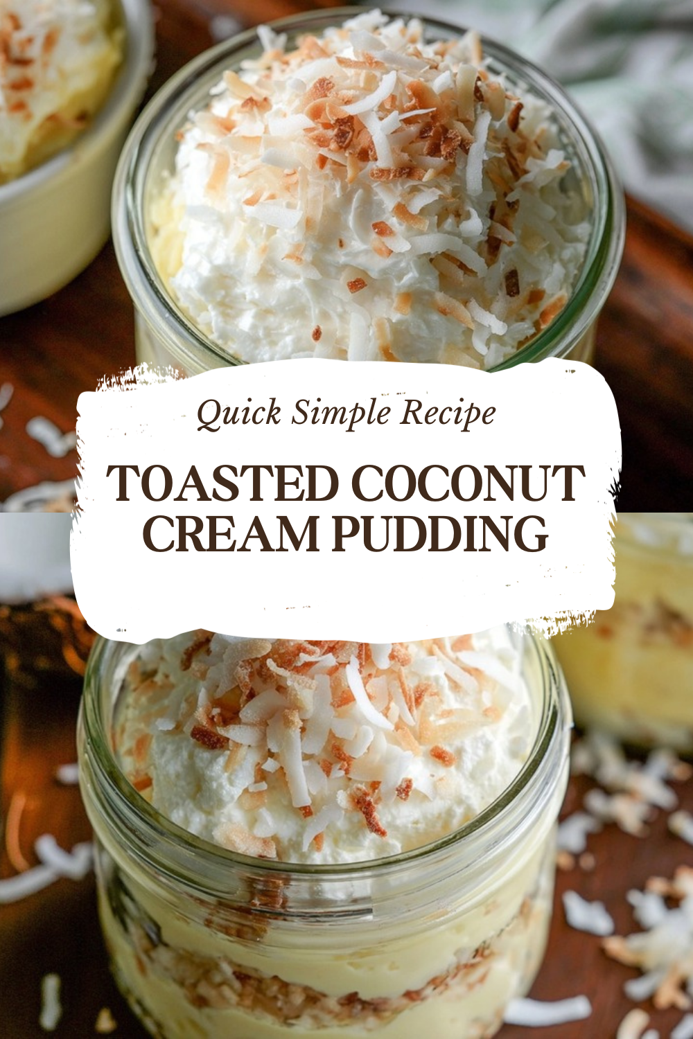 Toasted Coconut Cream Pudding