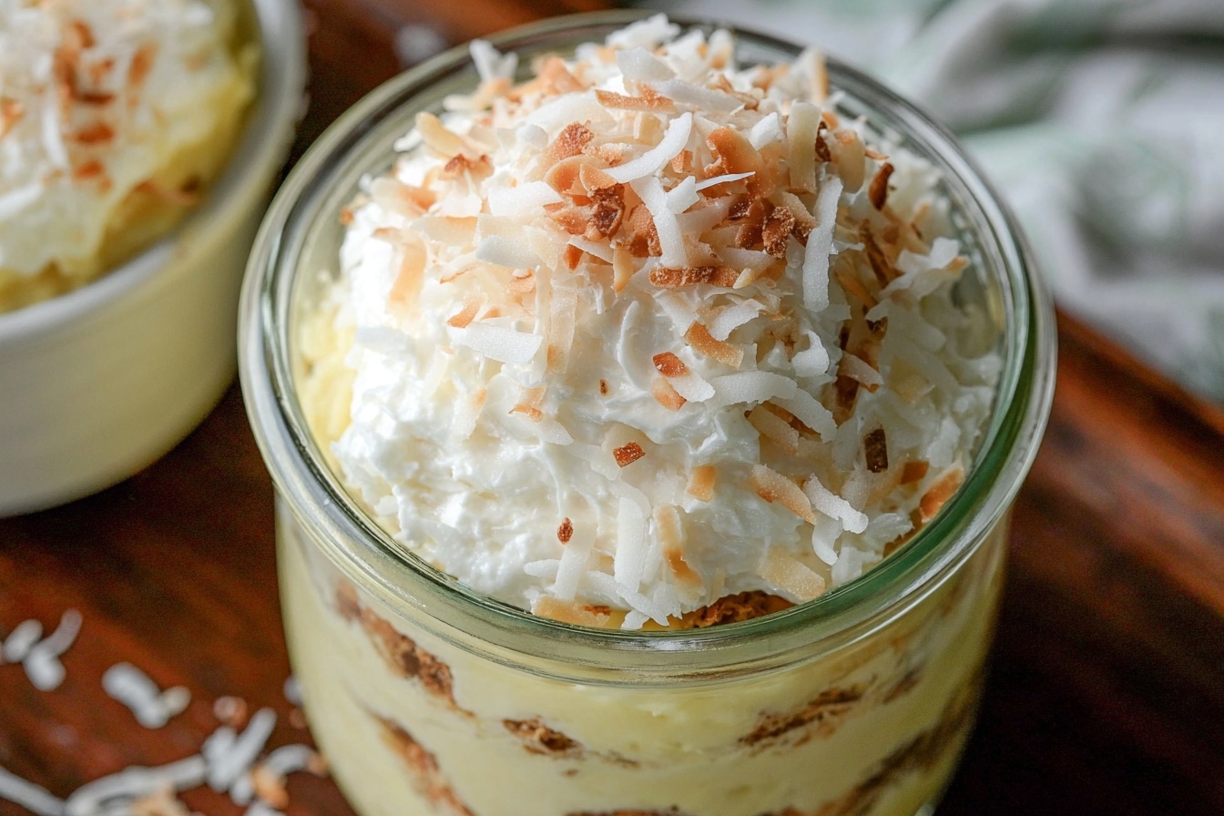 Toasted Coconut Cream Pudding
