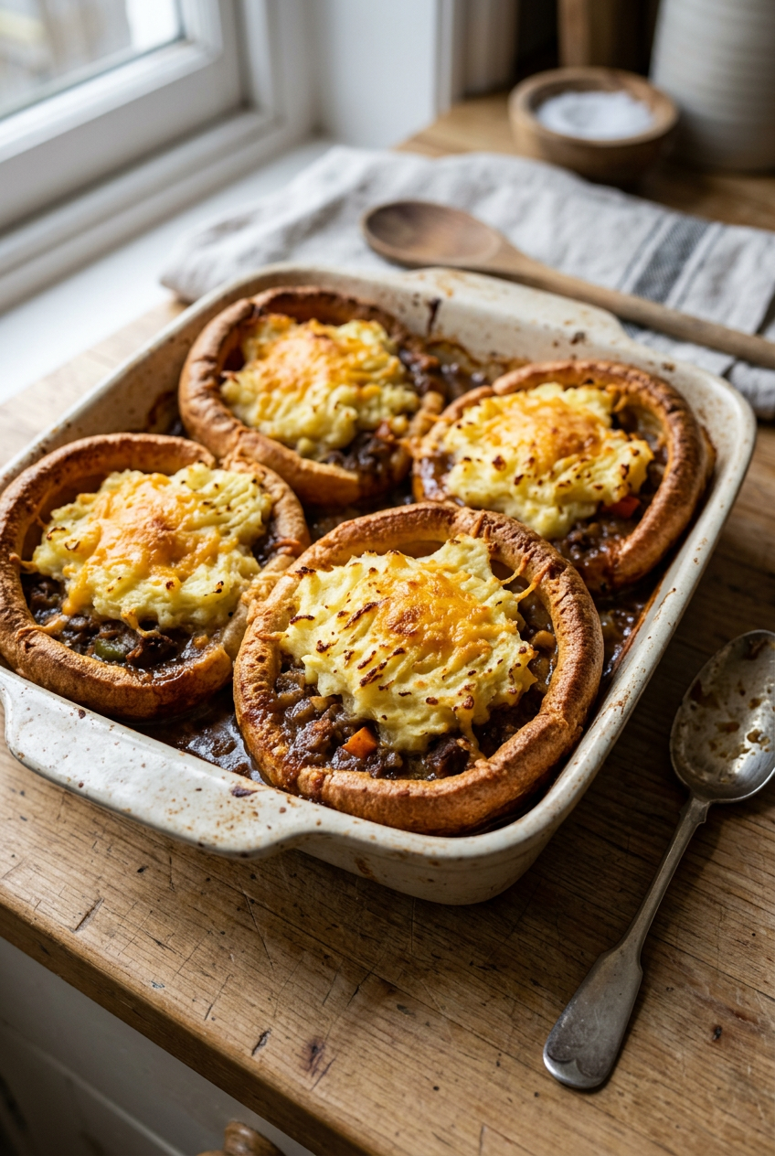 Yorkshire Pudding Cottage Pies