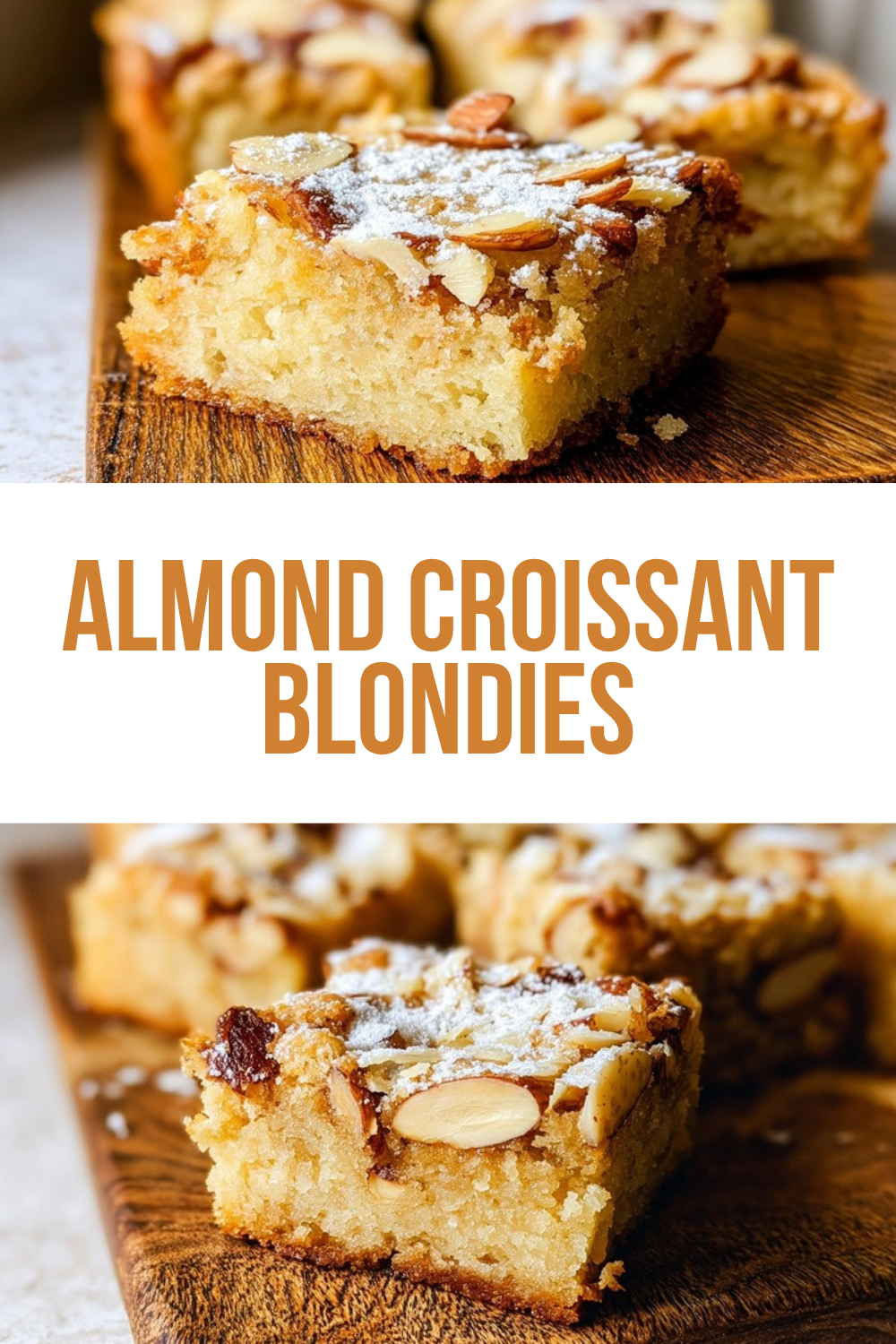 Almond Croissant Blondies