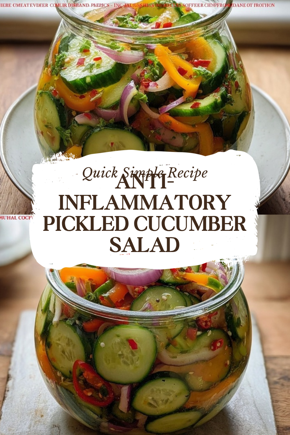 Anti-Inflammatory Pickled Cucumber Salad
