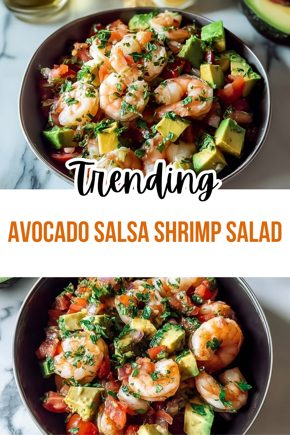 Avocado Salsa Shrimp Salad