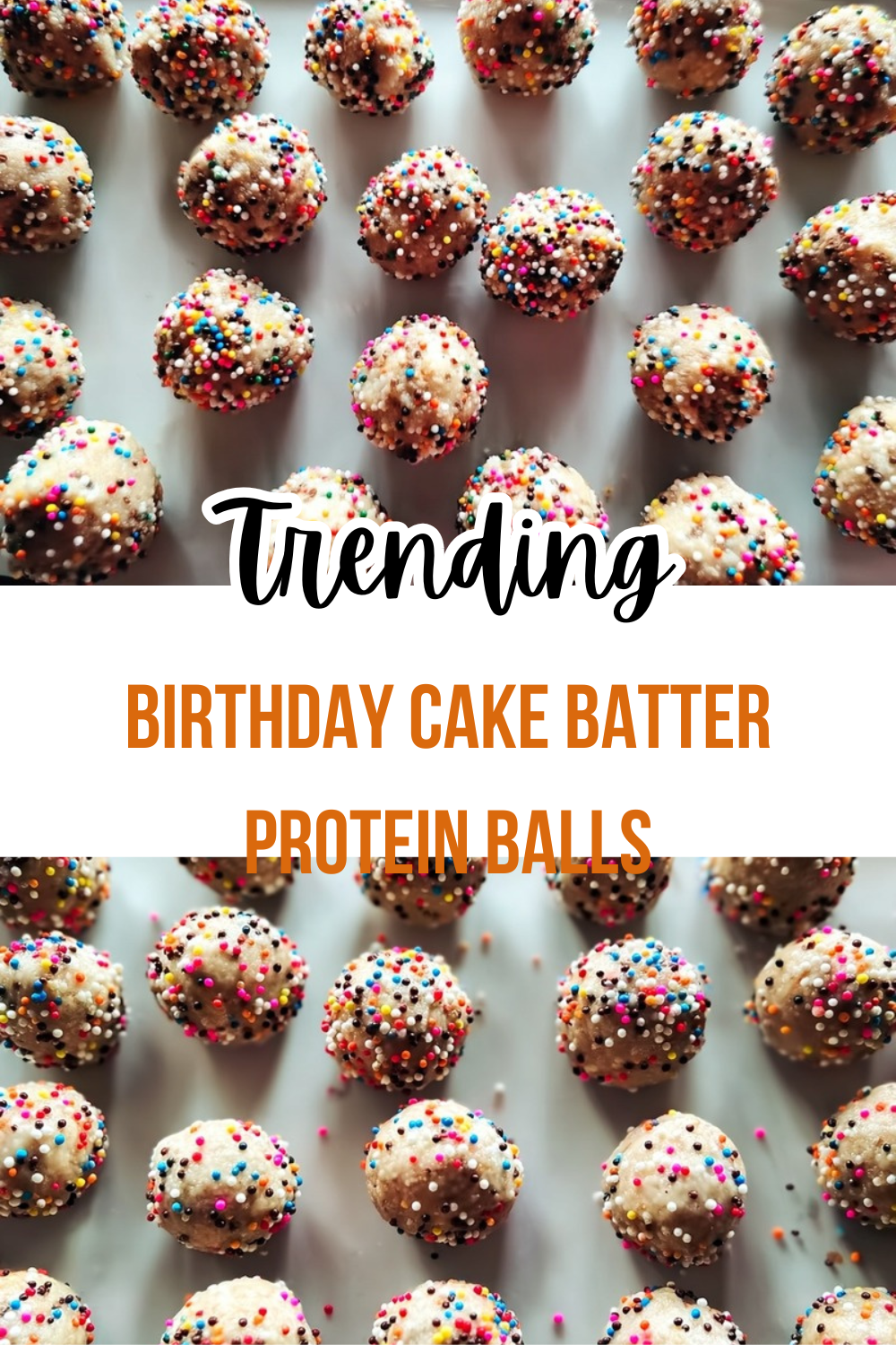 Birthday Cake Batter Protein Balls