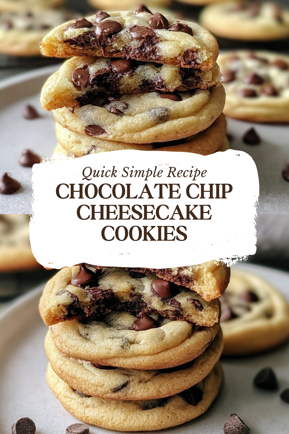 Chocolate Chip Cheesecake Cookies