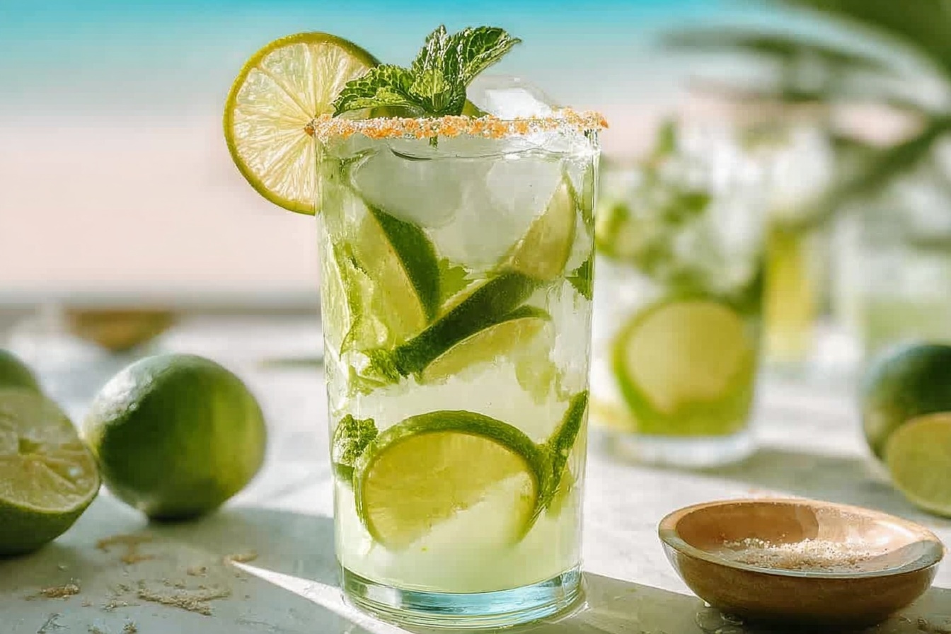 Coconut Lime Refresher Mocktail Recipe