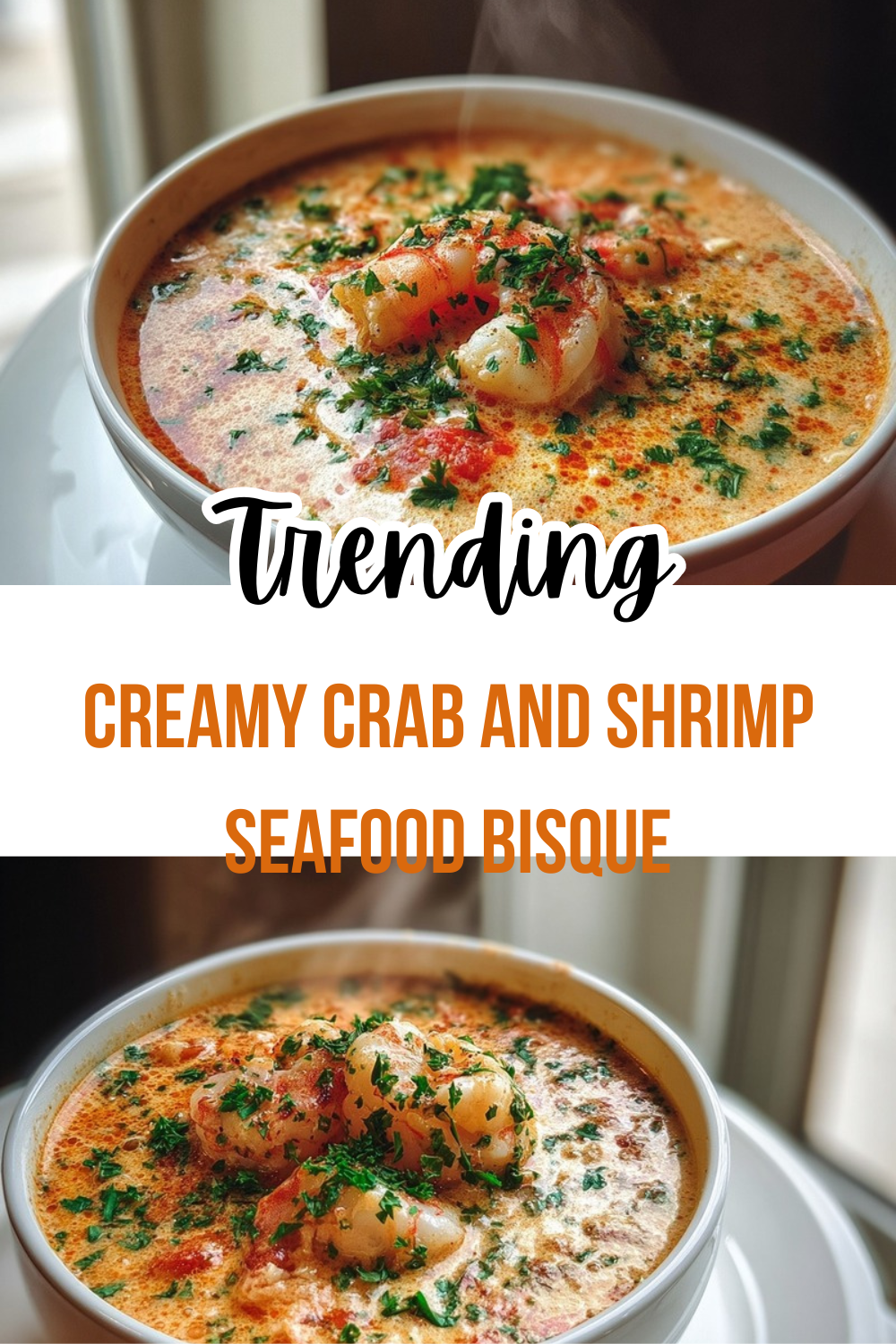 Creamy Crab And Shrimp Seafood Bisque