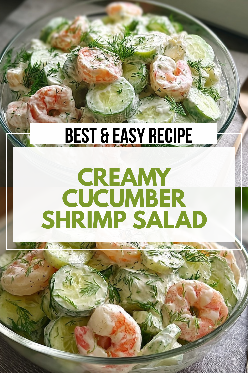 Creamy Cucumber Shrimp Salad