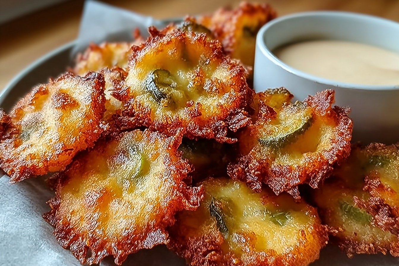 Crispy Pickle Cheese Bites