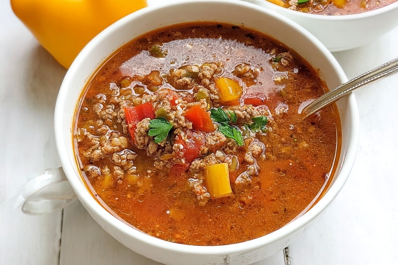 Crockpot Stuffed Pepper Soup