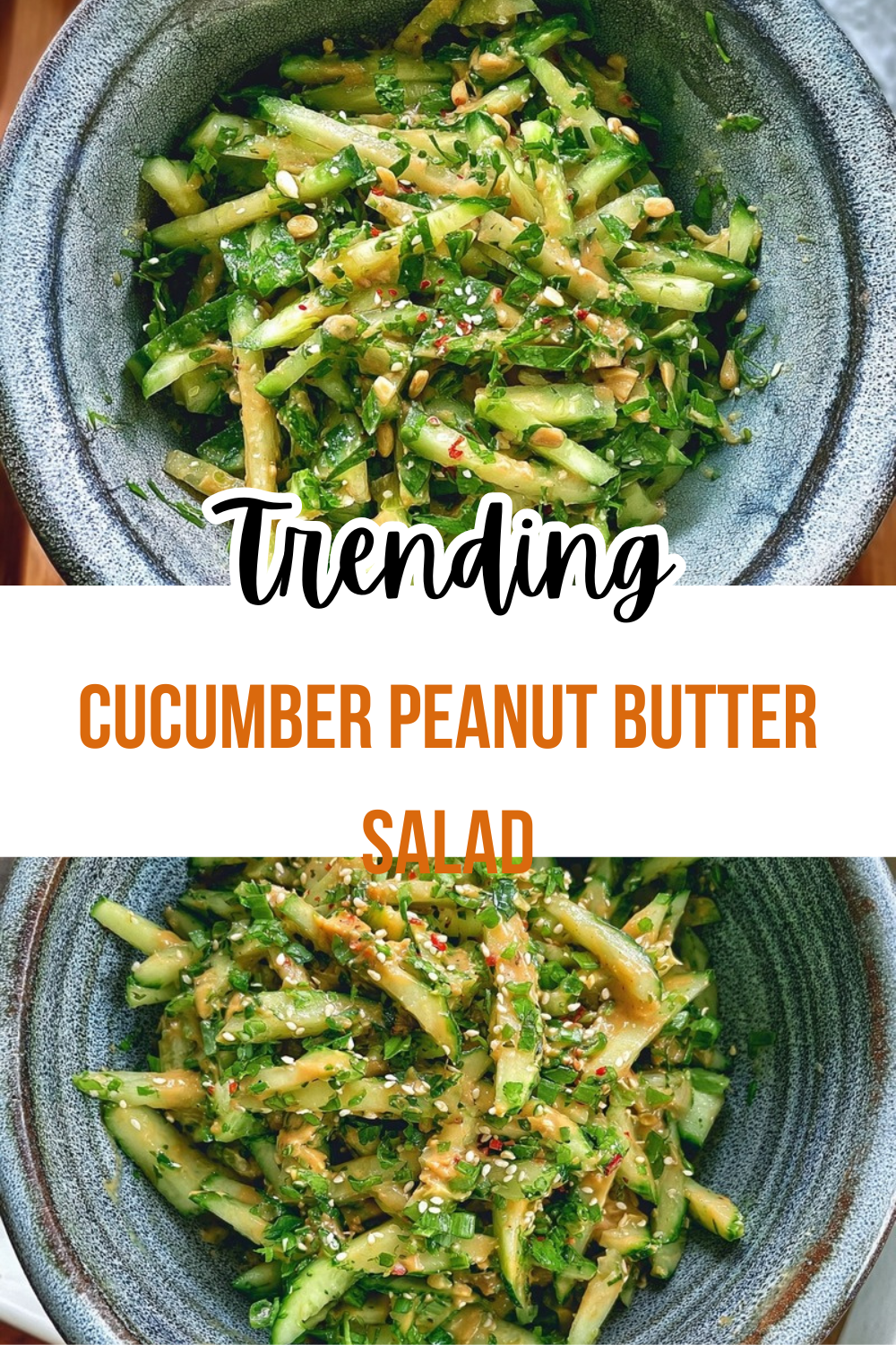 Cucumber Peanut Butter Salad