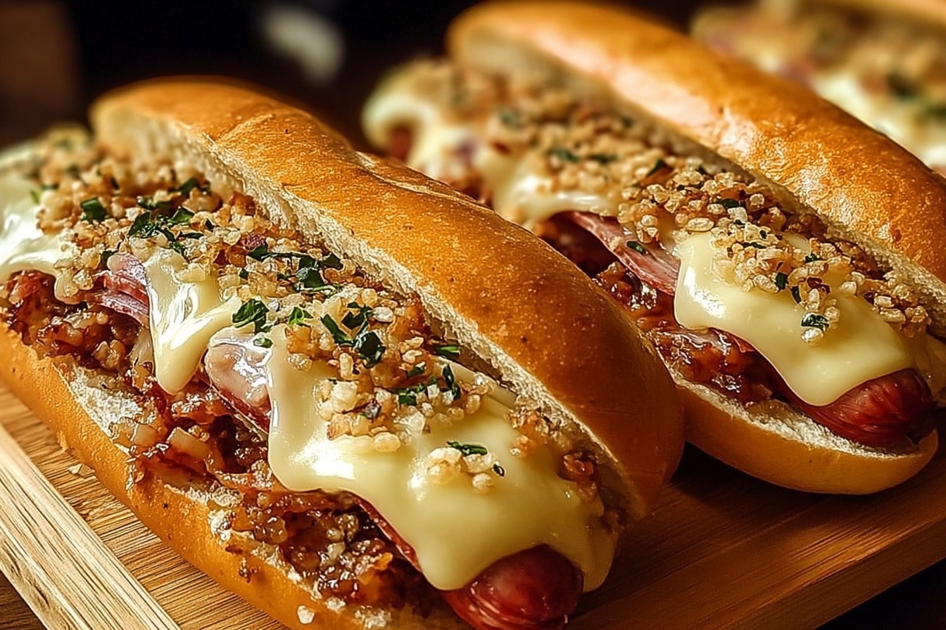Easy Baked Italian Sub Sandwiches