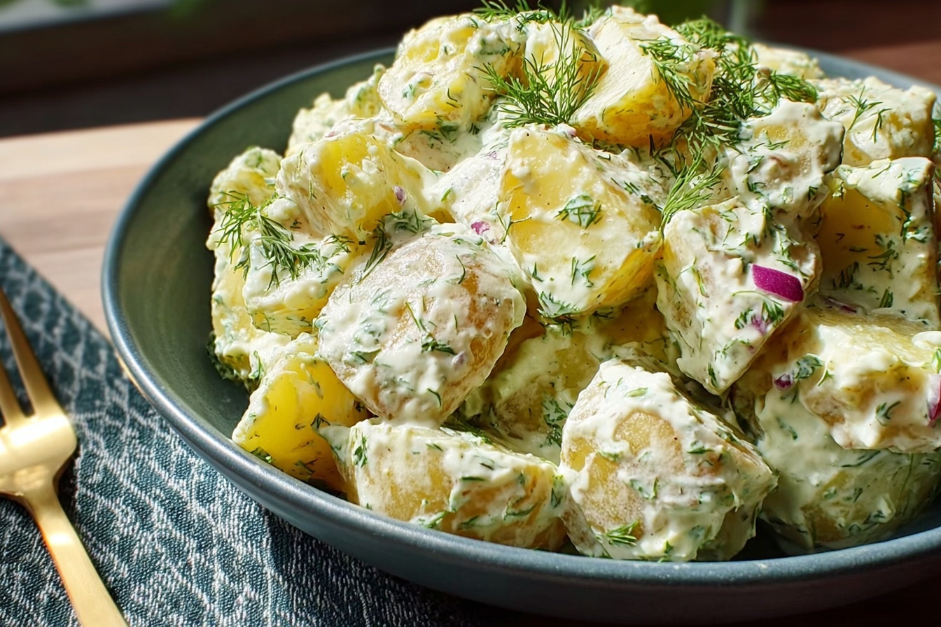 Easy Dill Pickle Potato Salad