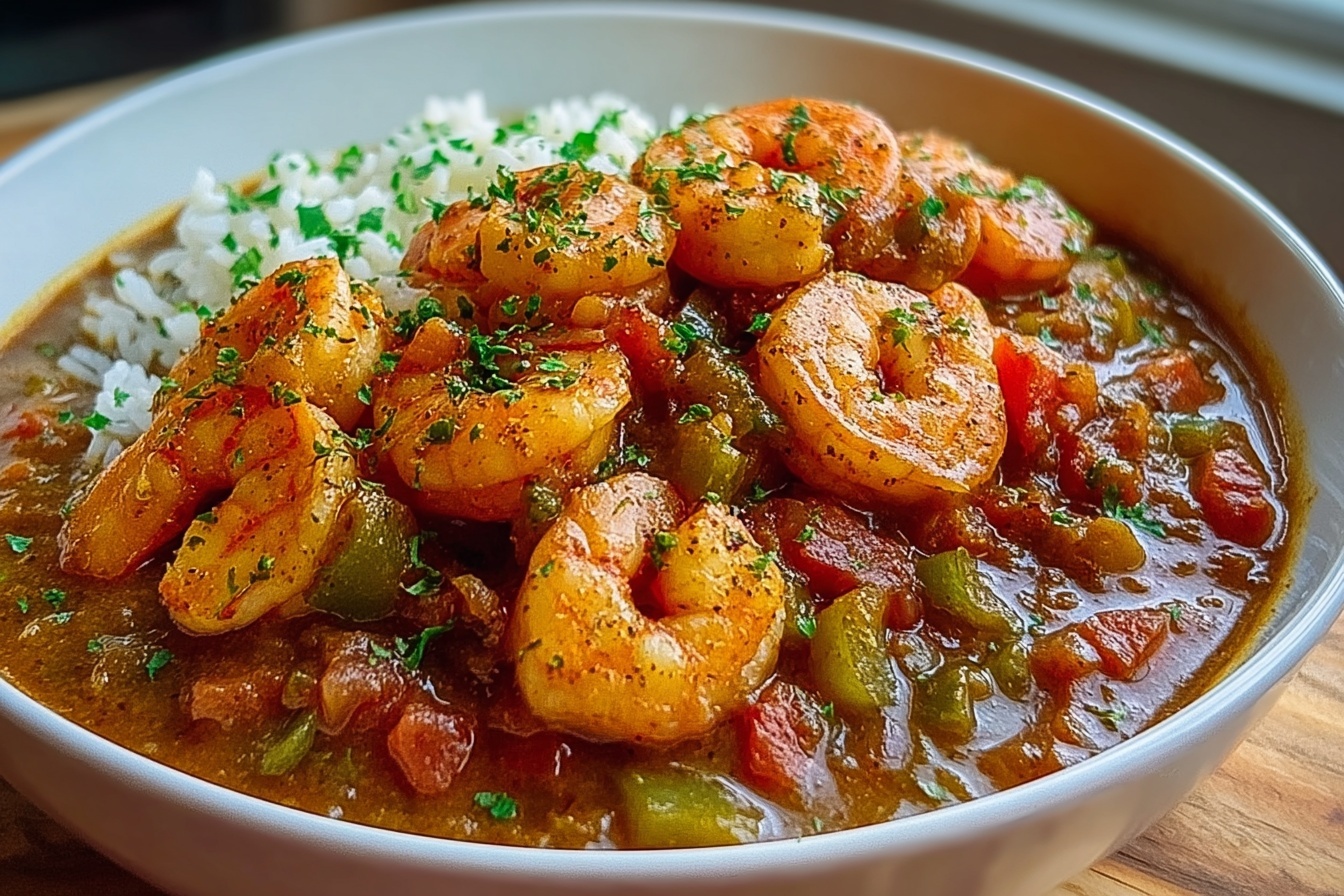 Easy Mardi Gras Shrimp Étouffée