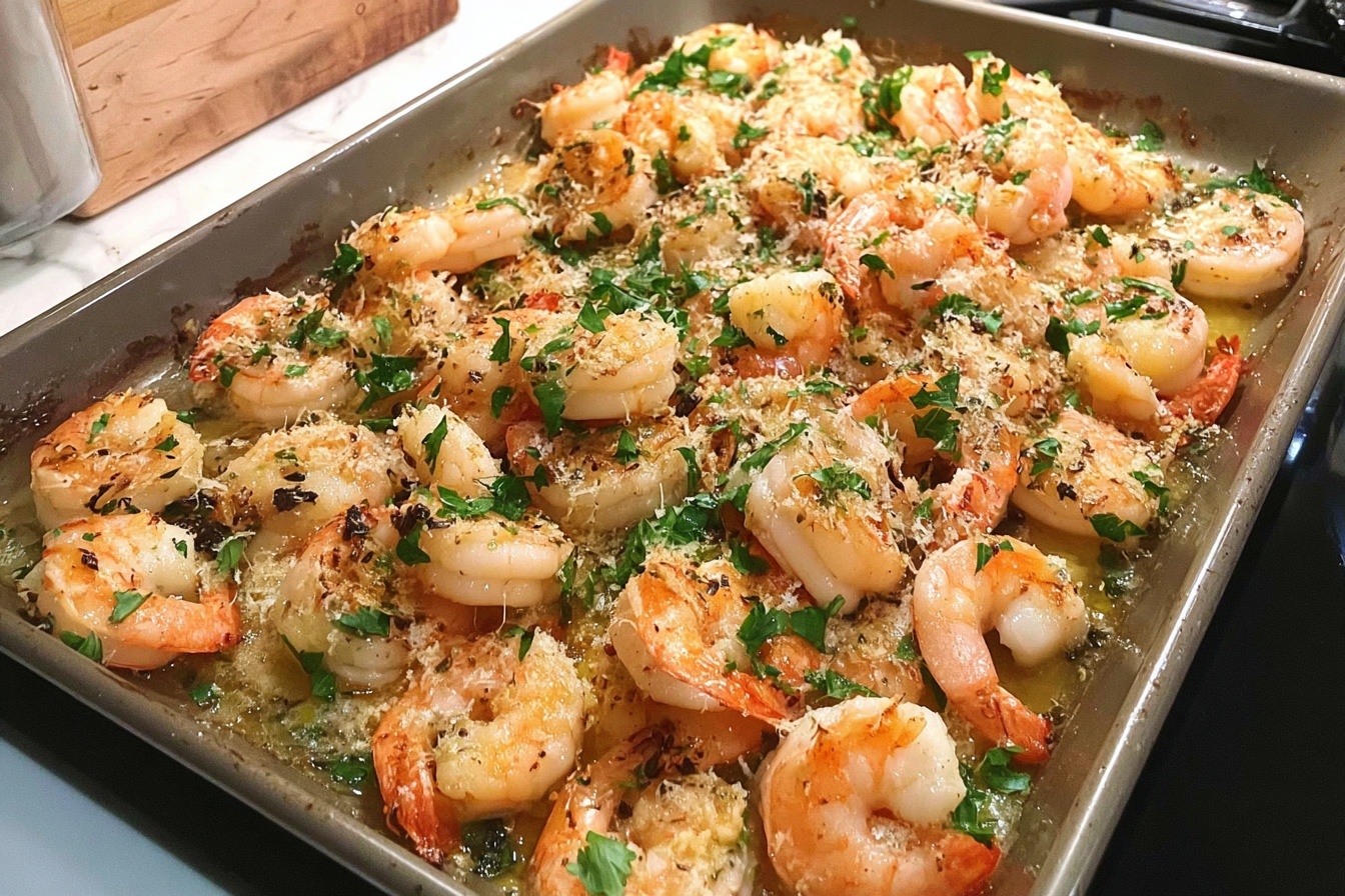 Garlic Parmesan Roasted Shrimp