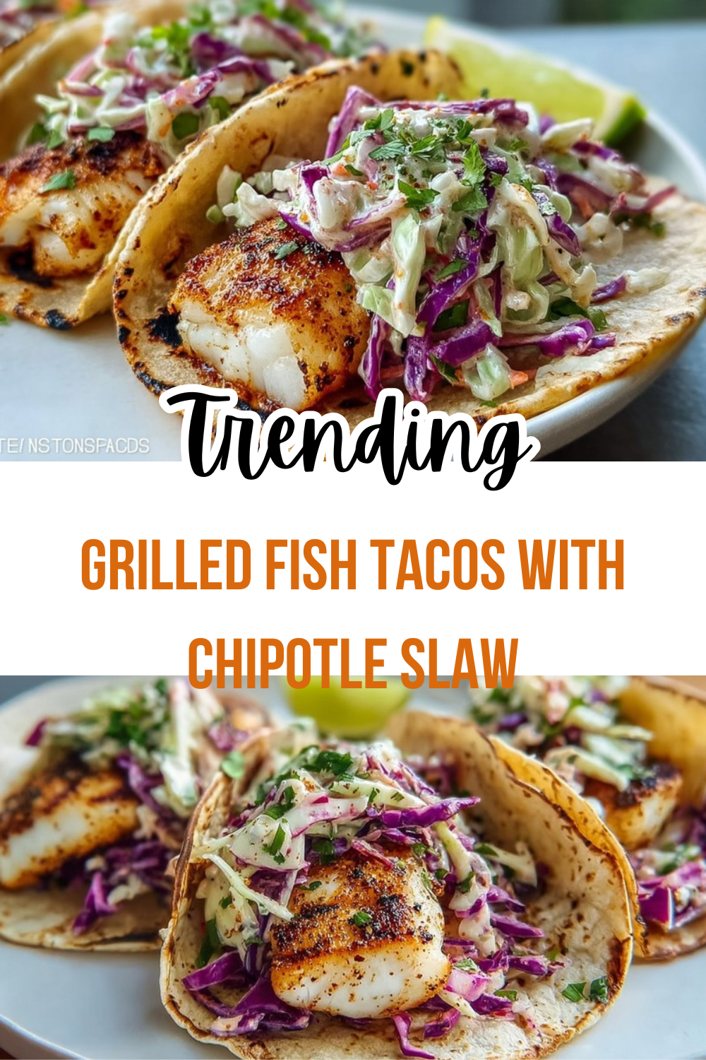 Grilled Fish Tacos With Chipotle Slaw