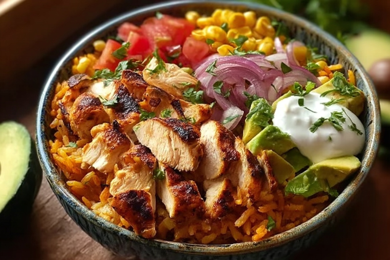 Mexican Chicken And Rice Bowl