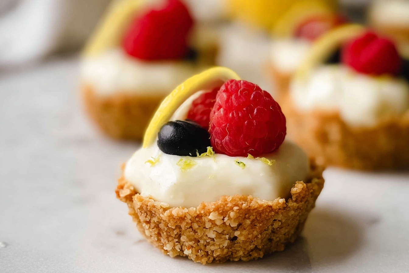Mini No-Bake Lemon Cheesecake Tarts