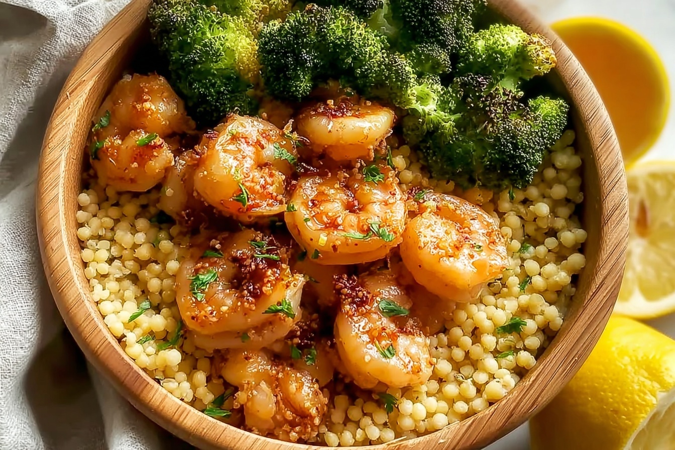 Mouthwatering Garlic Butter Shrimp Couscous