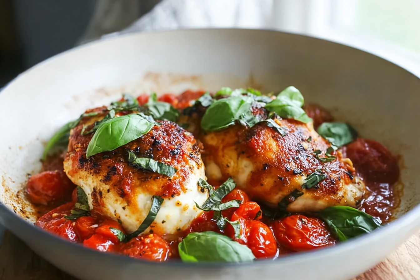 Mozzarella Stuffed Chicken Pomodoro