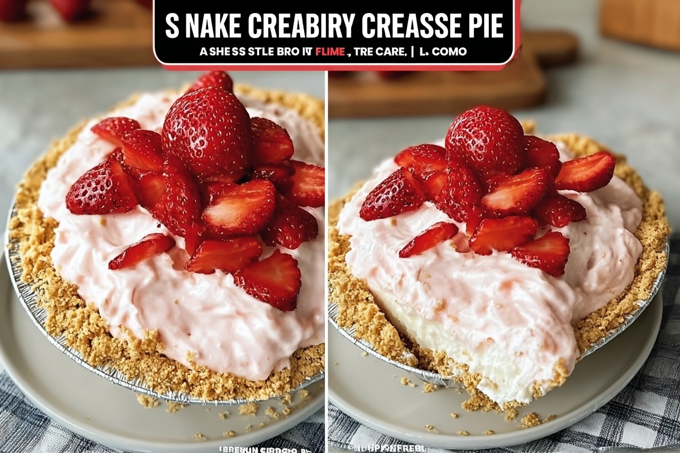 No-Bake Strawberry Cream Cheese Pie