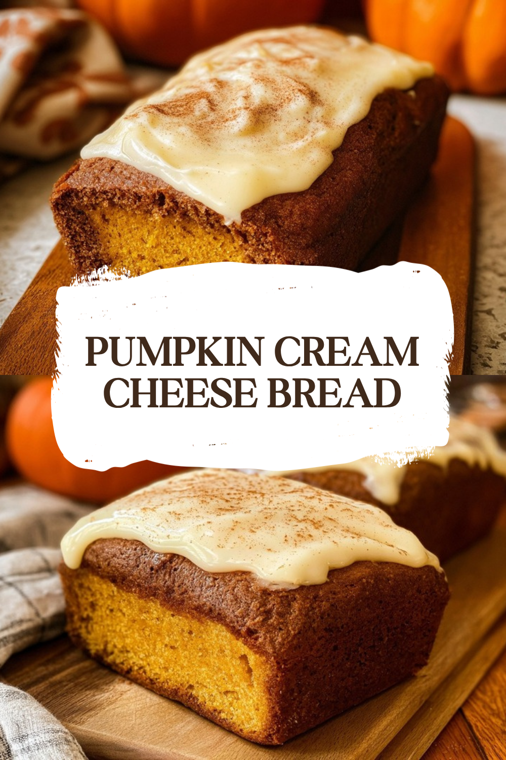 Pumpkin Cream Cheese Bread