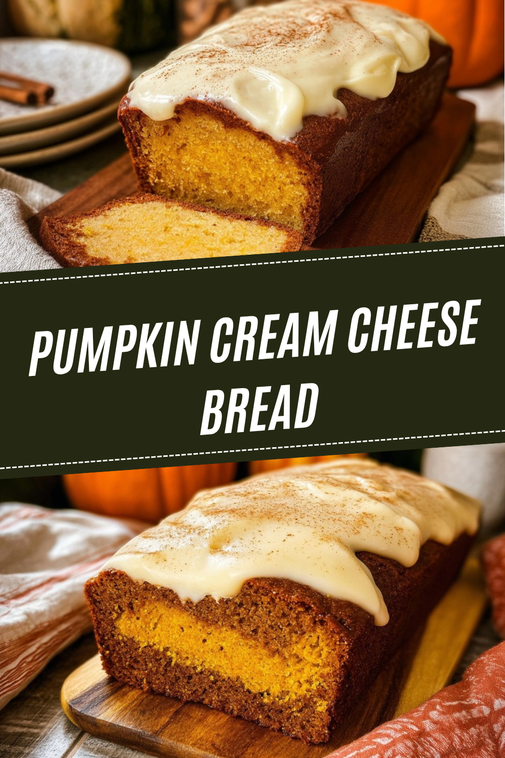 Pumpkin Cream Cheese Bread
