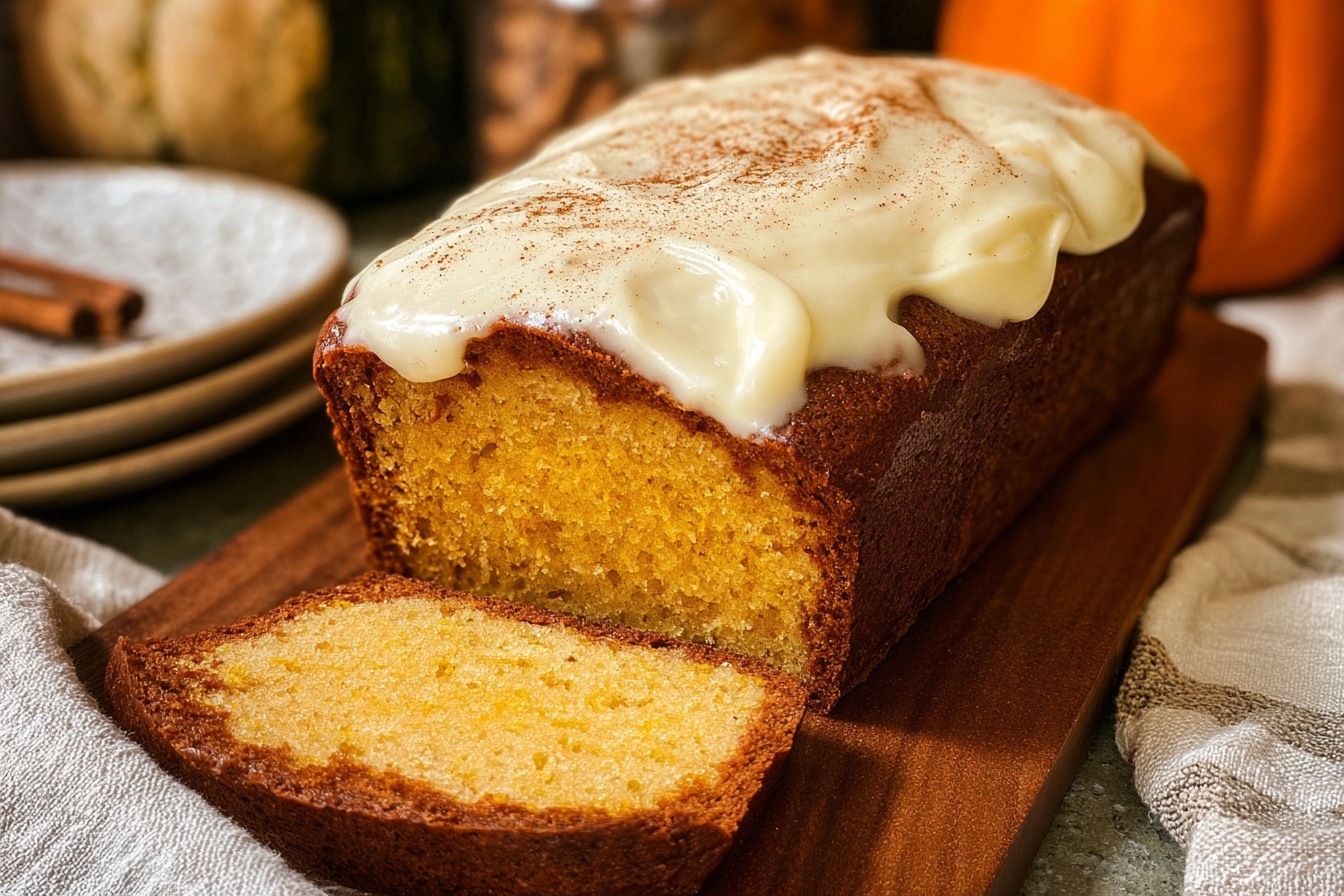 Pumpkin Cream Cheese Bread
