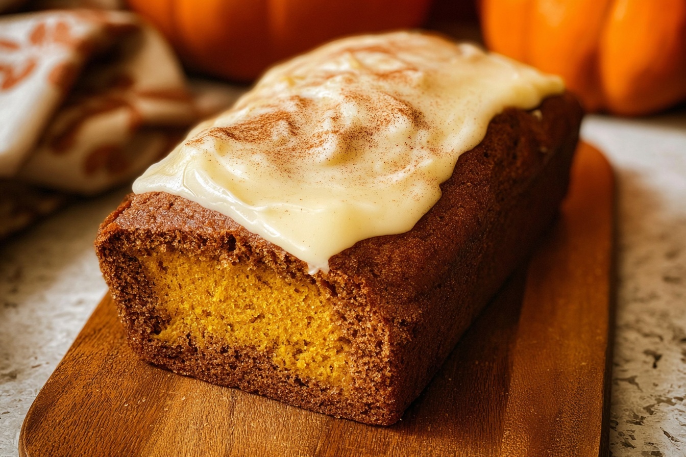 Pumpkin Cream Cheese Bread