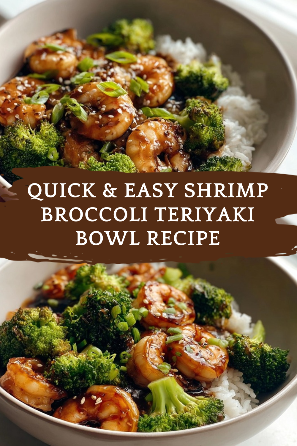 Quick & Easy Shrimp Broccoli Teriyaki Bowl Recipe