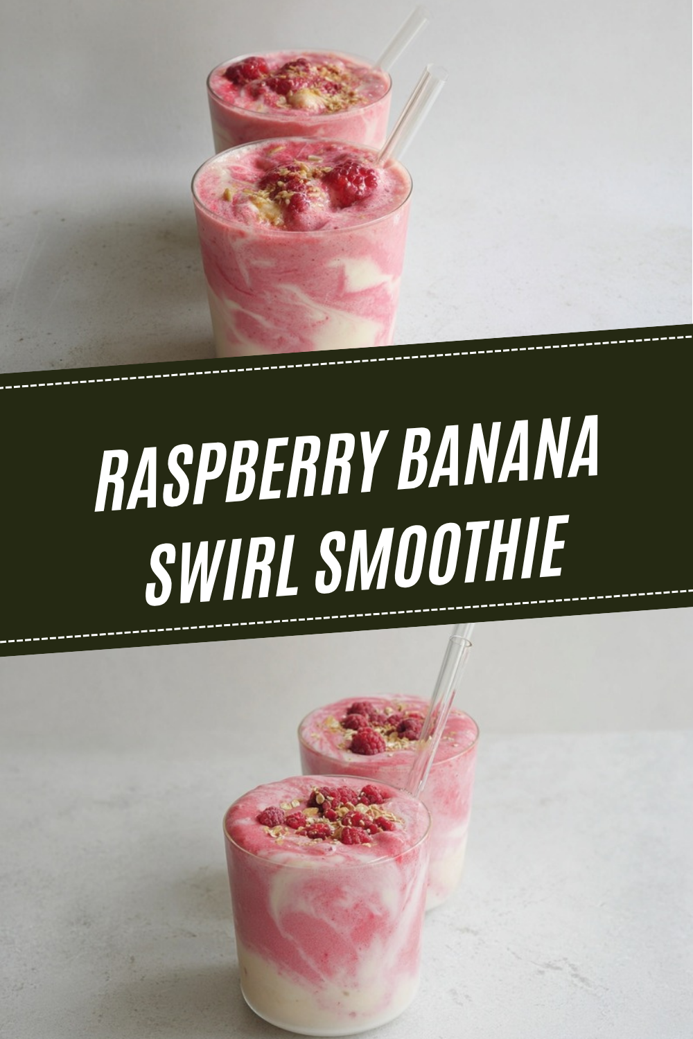 Raspberry Banana Swirl Smoothie